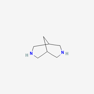 molecular formula C7H14N2 B1204008 3,7-Diazabicyclo[3.3.1]nonane CAS No. 280-74-0