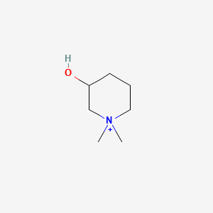 molecular formula C7H16NO+ B1204013 3-Hydroxy-N,N-dimethylpiperidinium CAS No. 54627-85-9