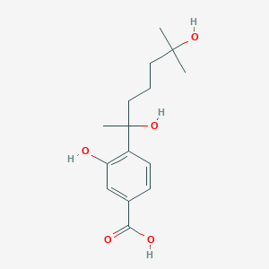 molecular formula C15H22O5 B12040191 Hydroxysydonic acid CAS No. 65967-72-8