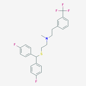 N-(2-(Bis(4-fluorophenyl)methylthio)ethyl)-N-methyl-N-(2-phenyl)ethylamine