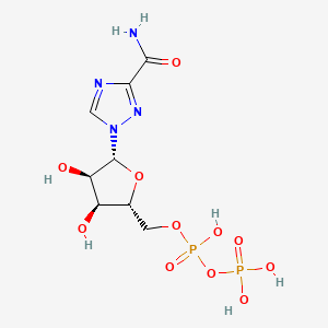 molecular formula C8H14N4O11P2 B1204020 Ribavirin 5'-diphosphate CAS No. 63142-70-1