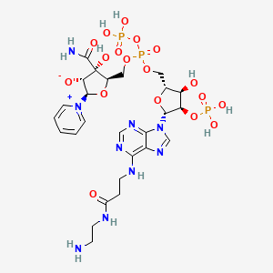 molecular formula C26H38N9O18P3 B1204021 Aecenadp CAS No. 95754-67-9