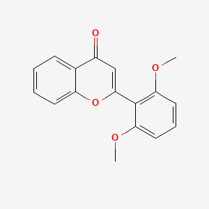 molecular formula C17H14O4 B1204022 2',6'-Dimethoxyflavone CAS No. 74670-11-4