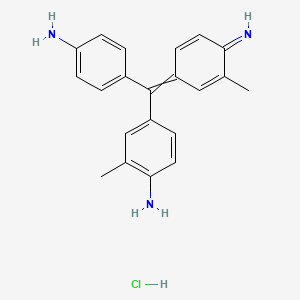 molecular formula C21H22ClN3 B12040220 Magenta II CAS No. 26261-57-4