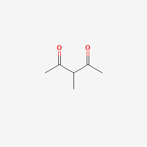 molecular formula C6H10O2 B1204033 3-甲基-2,4-戊二酮 CAS No. 815-57-6