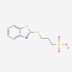 molecular formula C10H11NO3S3 B1204040 1-Propanesulfonic acid, 3-(2-benzothiazolylthio)- CAS No. 4720-61-0