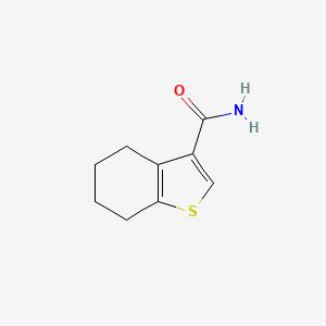 molecular formula C9H11NOS B12040417 4,5,6,7-Tetrahydrobenzo[b]thiophene-3-carboxamide CAS No. 95461-21-5