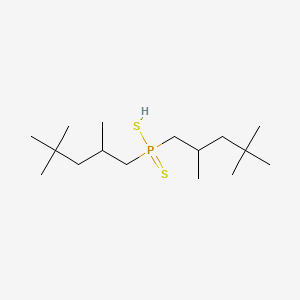 molecular formula C16H35PS2 B1204042 Phosphinodithioic acid, bis(2,4,4-trimethylpentyl)- CAS No. 107667-02-7
