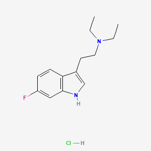 1H-Indole-3-ethanamine, N,N-diethyl-6-fluoro-, monohydrochloride