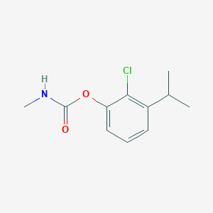 molecular formula C11H14ClNO2 B1204052 (2-chloro-3-propan-2-ylphenyl) N-methylcarbamate CAS No. 3566-09-4