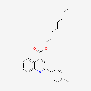 molecular formula C25H29NO2 B12040542 Octyl 2-(4-methylphenyl)quinoline-4-carboxylate 