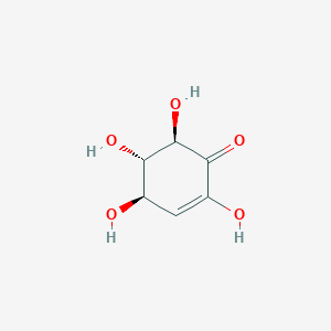 molecular formula C6H8O5 B1204067 (4R,5S,6R)-2,4,5,6-tetrahydroxycyclohex-2-en-1-one 