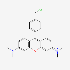 molecular formula C24H24ClN2O+ B1204076 Tetramethylchloromethylrosamine 