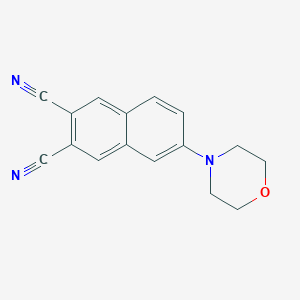 molecular formula C16H13N3O B1204084 6-(4-Morpholinyl)naphthalene-2,3-dicarbonitrile 