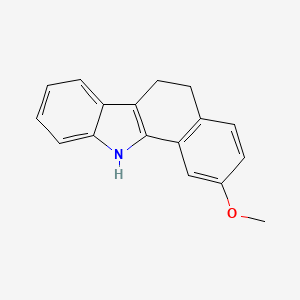 molecular formula C17H15NO B1204087 2-Methoxy-6,11-dihydro-5H-benzo[a]carbazole 