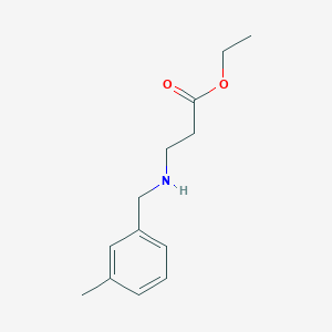 molecular formula C13H19NO2 B12040930 Ethyl 3-[(3-methylbenzyl)amino]propanoate 