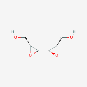molecular formula C6H10O4 B1204094 [(2R,3R)-3-[(2S,3S)-3-(hydroxymethyl)oxiran-2-yl]oxiran-2-yl]methanol CAS No. 63699-93-4