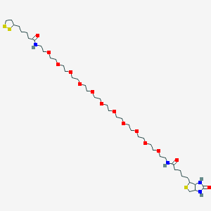 molecular formula C42H78N4O14S3 B12040987 Lipoamide-PEG11-Biotin 