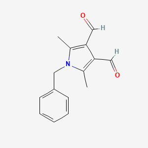 molecular formula C15H15NO2 B1204101 2,5-Dimethyl-1-(phenylmethyl)pyrrole-3,4-dicarboxaldehyde 
