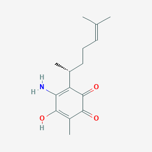 molecular formula C15H21NO3 B1204102 Isoaminoperezone 