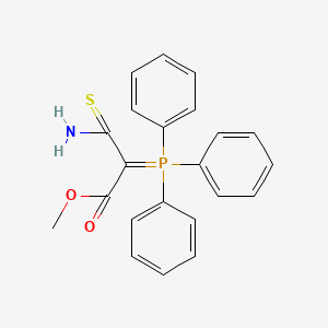 molecular formula C22H20NO2PS B12041022 Methyl 3-amino-3-thioxo-2-(triphenylphosphoranylidene)propanoate 