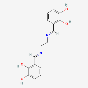 molecular formula C16H16N2O4 B1204104 n,n'-Bis(3-hydroxysalicylidene)ethylenediamine 