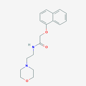 molecular formula C18H22N2O3 B1204109 N-[2-(morpholin-4-yl)ethyl]-2-(naphthalen-1-yloxy)acetamide 