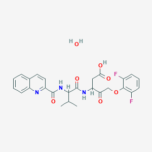 molecular formula C26H27F2N3O7 B12041153 QVD-OPH;Quinoline-Val-Asp-Difluorophenoxymethylketone 