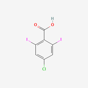 molecular formula C7H3ClI2O2 B12041221 4-Chloro-2,6-diiodobenzoic acid CAS No. 1048025-61-1