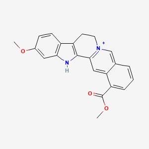 molecular formula C22H19N2O3+ B1204123 Astonilin CAS No. 6714-03-0