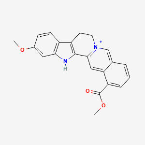 molecular formula C22H19N2O3+ B1204123 Alstoniline CAS No. 6714-03-0