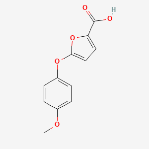 molecular formula C12H10O5 B12041233 5-(4-Methoxyphenoxy)furan-2-carboxylic acid 