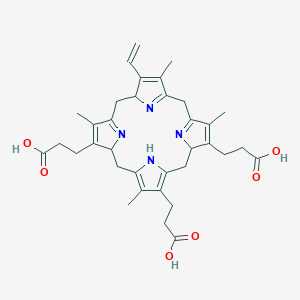 molecular formula C35H42N4O6 B1204129 Harderoporphyrinogen CAS No. 42607-18-1