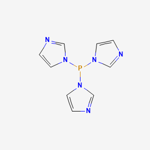 molecular formula C9H9N6P B1204133 Tris(imidazol-1-yl)phosphine CAS No. 73946-92-6