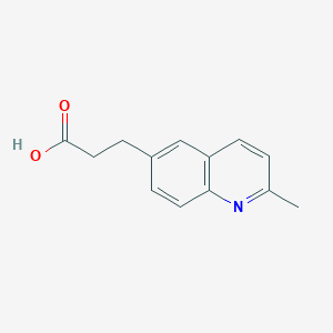 molecular formula C13H13NO2 B12041411 3-(2-Methylquinolin-6-YL)propanoic acid 