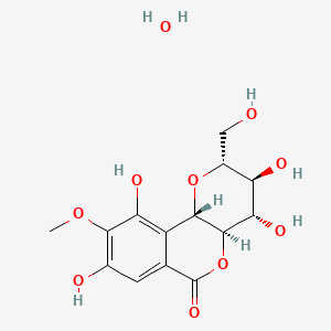 molecular formula C14H18O10 B1204147 Bergenin monohydrate CAS No. 5956-63-8