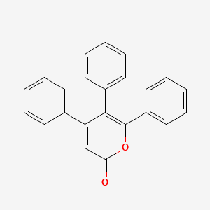 molecular formula C23H16O2 B12041474 2H-Pyran-2-one, 4,5,6-triphenyl- CAS No. 21476-73-3
