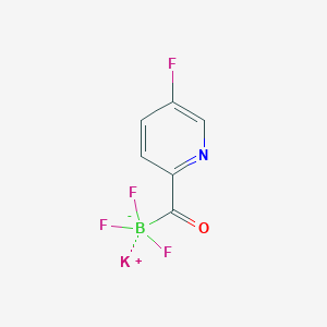 molecular formula C6H3BF4KNO B12041569 Potassium 5-fluoro-2-isonicotinyltrifluoroborate 