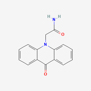molecular formula C15H12N2O2 B1204160 9-Oxo-10-acridineacetic acid CAS No. 77778-90-6