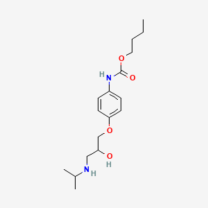 Carbamic acid, (4-(2-hydroxy-3-((1-methylethyl)amino)propoxy)phenyl)-, butyl ester
