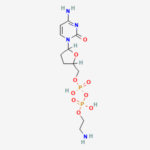 molecular formula C11H20N4O9P2 B1204163 2',3'-Dideoxycytidine diphosphoethanolamine CAS No. 130036-23-6
