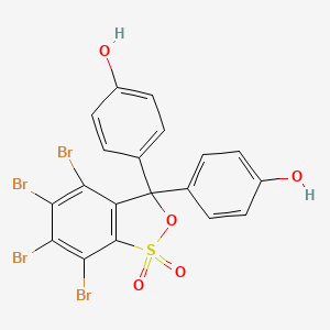 molecular formula C19H10Br4O5S B1204164 3,4,5,6-Tetrabromophenolsulfonephthalein CAS No. 77172-72-6
