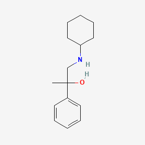 molecular formula C15H23NO B12041678 1-(Cyclohexylamino)-2-phenylpropan-2-ol 