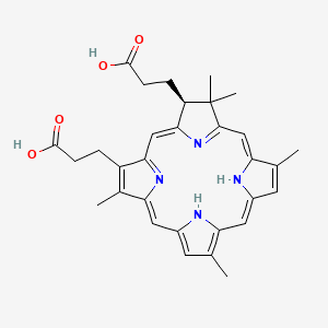 3-[(2S)-18-(2-carboxyethyl)-3,3,7,12,17-pentamethyl-22,23-dihydro-2H-porphyrin-2-yl]propanoic acid