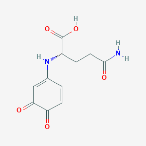 (2S)-5-amino-2-[(3,4-dioxocyclohexa-1,5-dien-1-yl)amino]-5-oxopentanoic acid