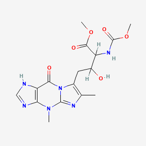 methyl 4-(4,6-dimethyl-9-oxo-1H-imidazo[1,2-a]purin-7-yl)-3-hydroxy-2-(methoxycarbonylamino)butanoate