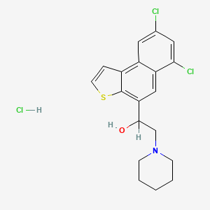 alpha-(6,8-Dichloronaphtho(2,1-b)thien-4-yl)-1-piperidineethanol