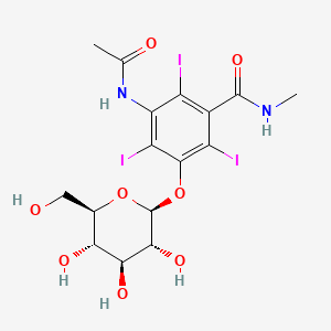 2,4,5-Triiodo-3-acetamido-5-N-methylcarboxamidophenyl-D-glucopyranoside