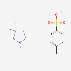 molecular formula C12H18FNO3S B12041864 3-Fluoro-3-Methylpyrrolidine p-Toluenesulfonate 