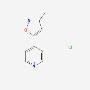 1-Methyl-4-(3-methyl-5-isoxazolyl)pyridinium chloride